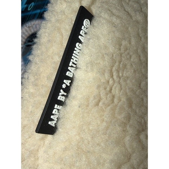 AAPE by A Bathing Ape Sherpa Fleece Vest Camo Trim Full Zip Men's Small - Picture 11 of 12